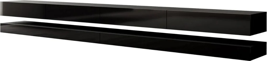 TV STOLIK SALLE ČIERNY LESK 280 cm