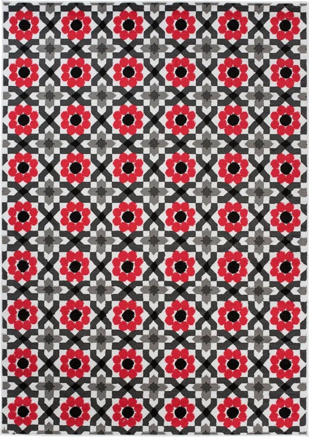 TA Koberec Z645E WHITE MAYA PP ESM Sivý Obdĺžnikový Rozmer: 160x220 cm
