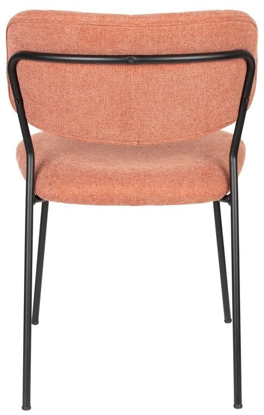 Jedálenské stoličky v súprave 2 ks v lososovej farbe Jolien - White Label