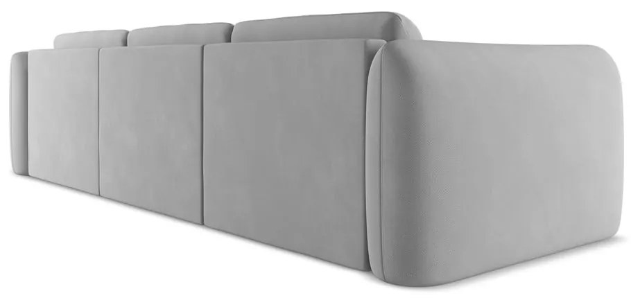 Svetlosivá rohová pohovka (pravý roh) Hoku – Makamii