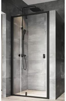 Sprchové dvere do niky RAVAK Nexty NDOP2-110 black+Transparent 03OD0300Z1