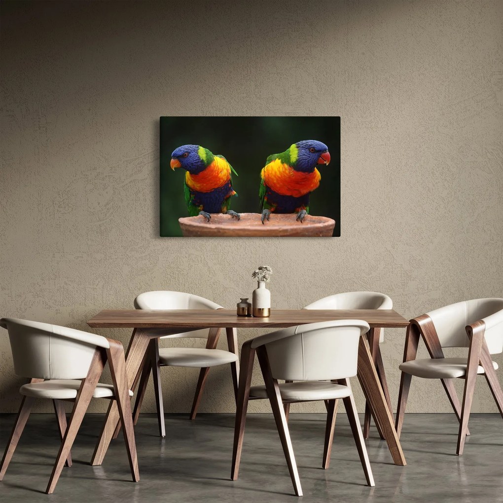 Obraz papagájov (90x60 cm)