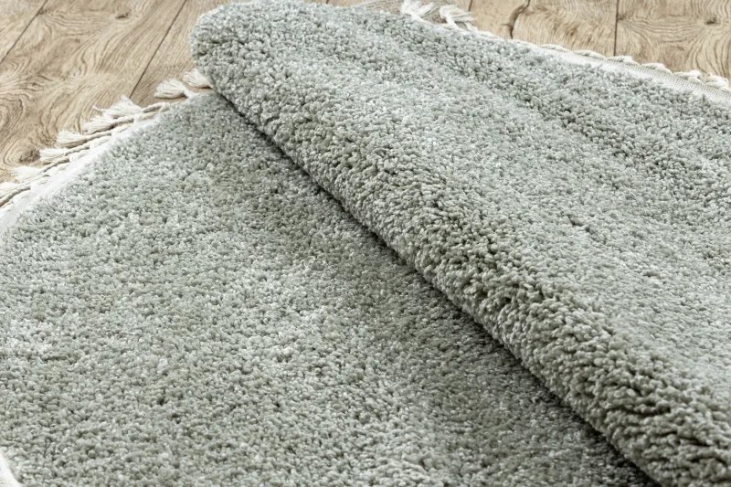 Kusový koberec Berber 9000 green kruh, 120x120 (priemer) kruh, zelená, obývacia izba, Dywany Łuszczów