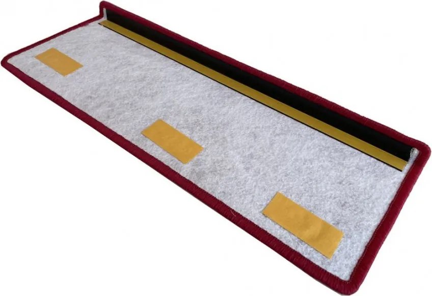 Nášľapy na schody Astra červená obdĺžnik, samolepiaci - 24x65 obdĺžnik (rozmer vrátane ohybu) Vopi