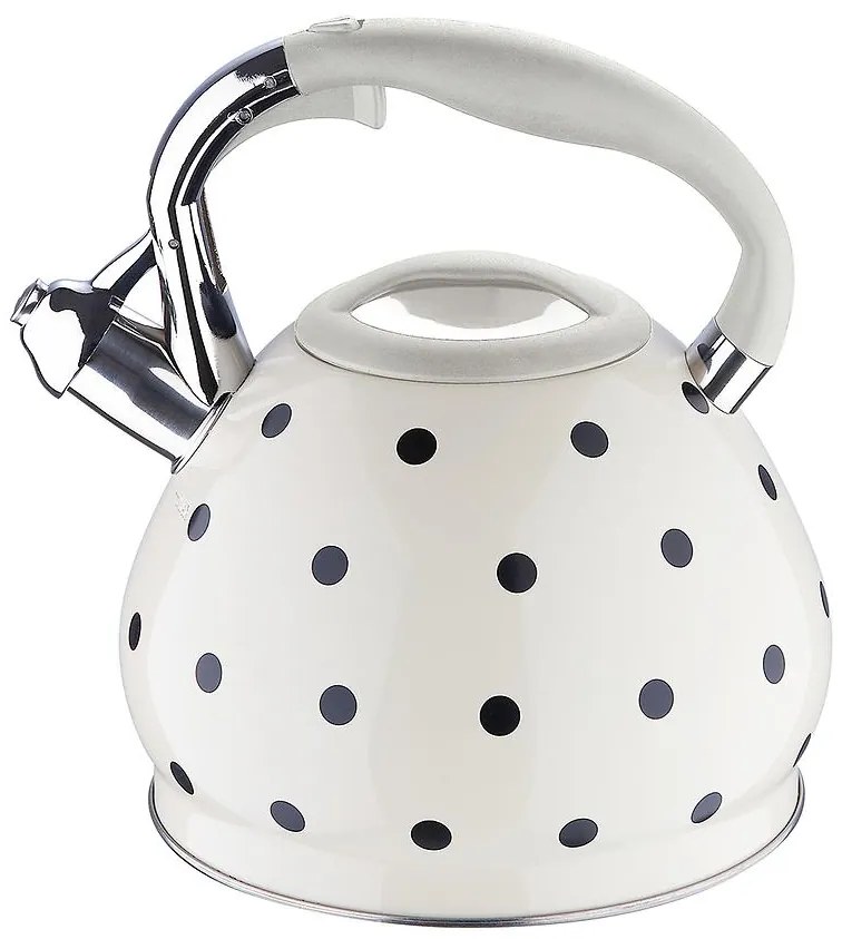 Kanvica s píšťalkou bodkovaná 3,4 l