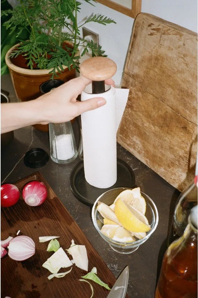 Čierny stojan na papierové utierky ø 15 cm Paper Pal – Rosendahl