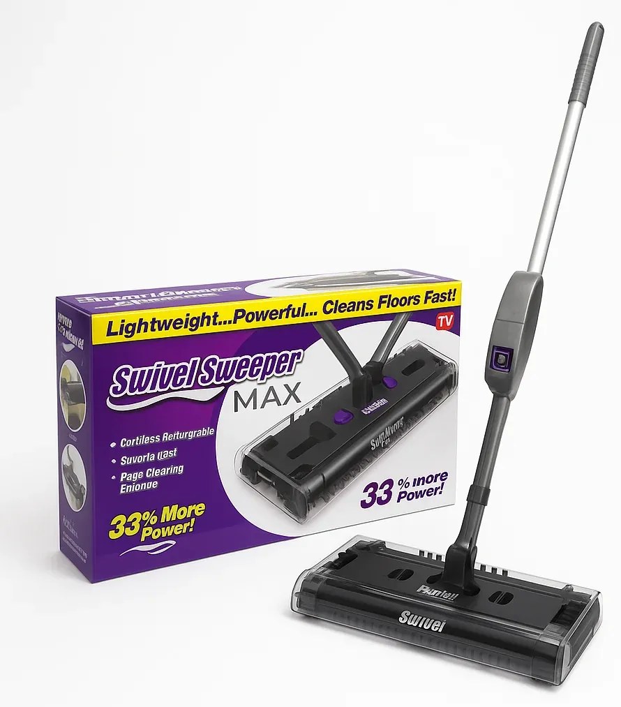 Akumulátorový zmeták Swivel Sweeper MAX - sivý