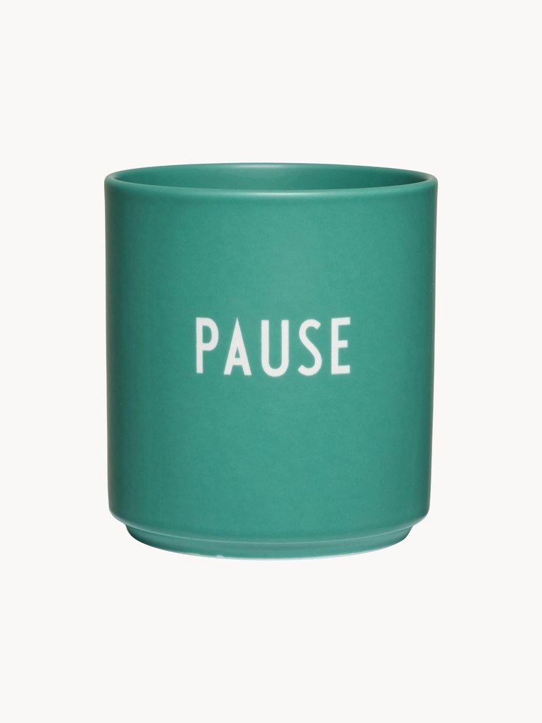Hrnček's nápisom Favourite Pause