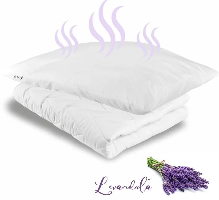 Levanduľový set prikrývky a vankúša 140x200 + 70x90 Harmony EMI