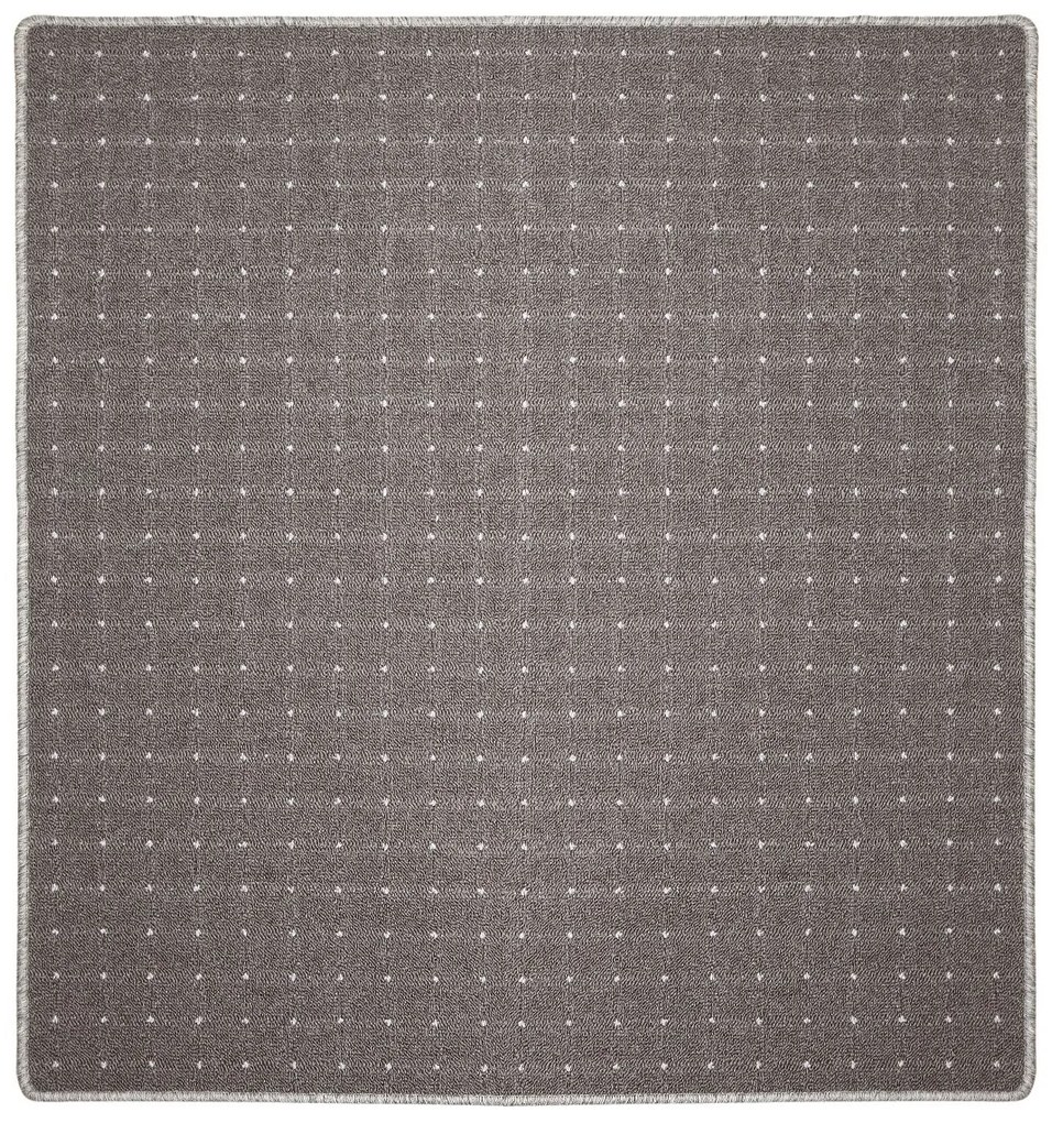 Condor Carpets Kusový koberec Udinese hnedý štvorec - 100x100 cm