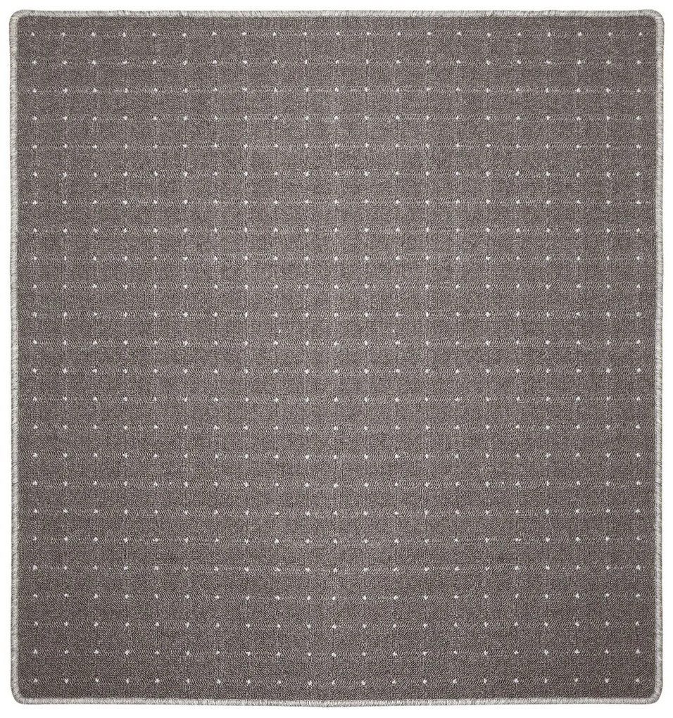 Condor Carpets, Kusový koberec Udinese hnedý štvorec, 200x200, hnedá, chodba / predsieň