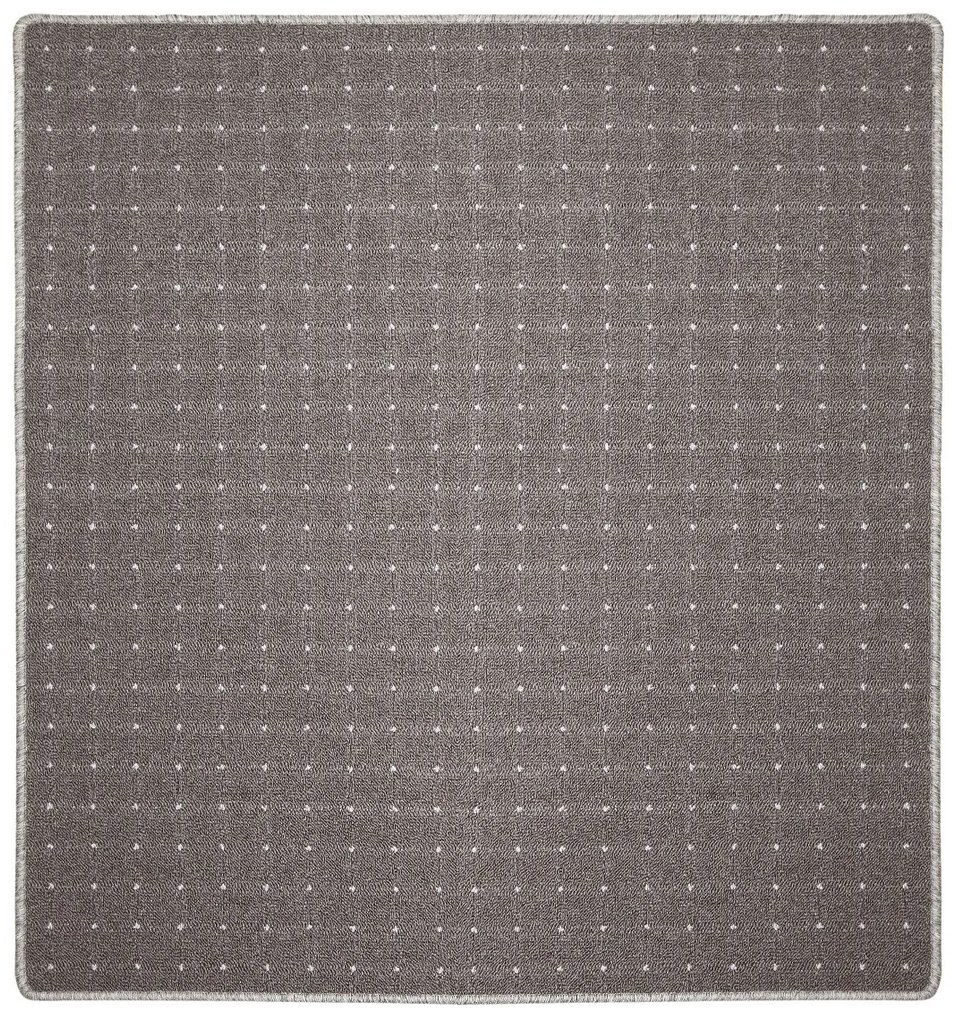 Vopi koberce Kusový koberec Udinese hnedý štvorec - 400x400 cm
