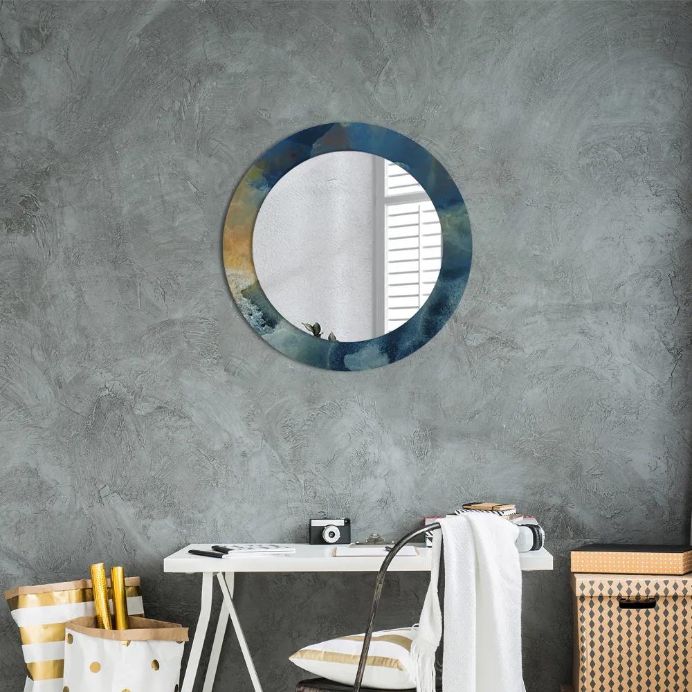 Okrúhle ozdobné zrkadlo Mramorový onyx fi 60 cm