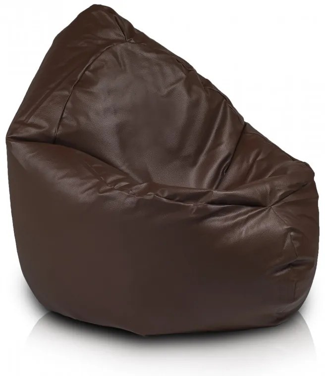 Sedací vak Zac ekokoža Hneda tmava