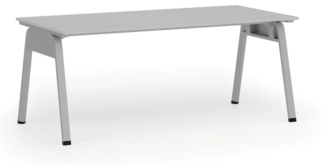 Kancelársky stôl PRIMO GAMMA, 1800 x 900 mm, sivá podnož, sivá