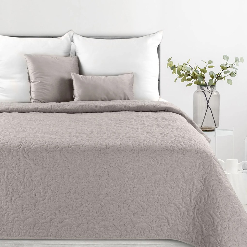 PREHOZ NA POSTEĽ LEN4 170X210 CM SIVÝ