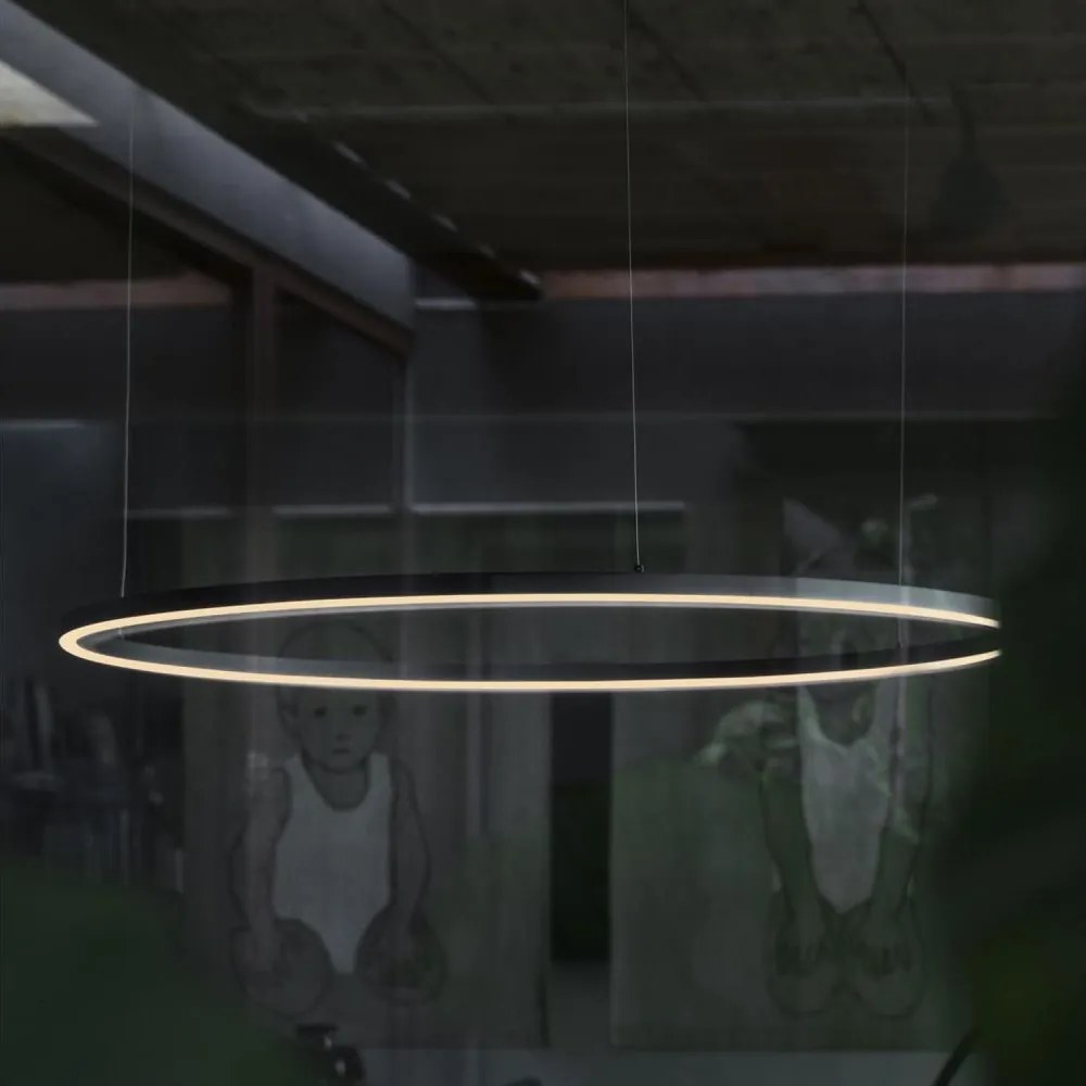 Ideal Lux - LED závesné svietidlo na lanku ORACLE LED/83W/230V 3000K pr. 150 cm čierna