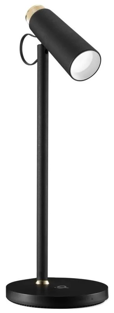 Immax 08991L- LED Stmievateľná stolná lampa s Qi nabíjaním TIT LED/12W/230V čierna