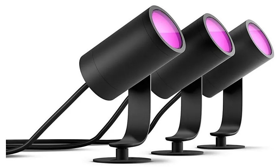 Philips 17414/30/P7 - SADA 3x LED Bodové svietidlo Hue LILY 3xLED/8W/230V IP65 17414/30/P7