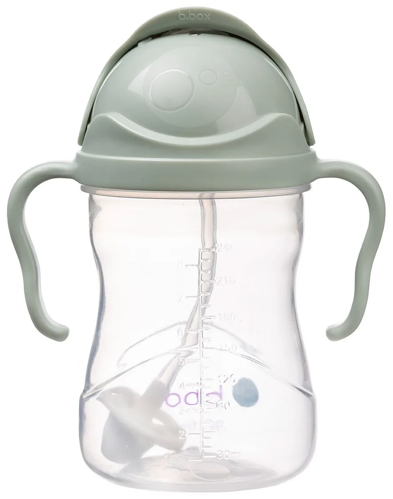 Hrnček so slamkou - zelený 240 ml