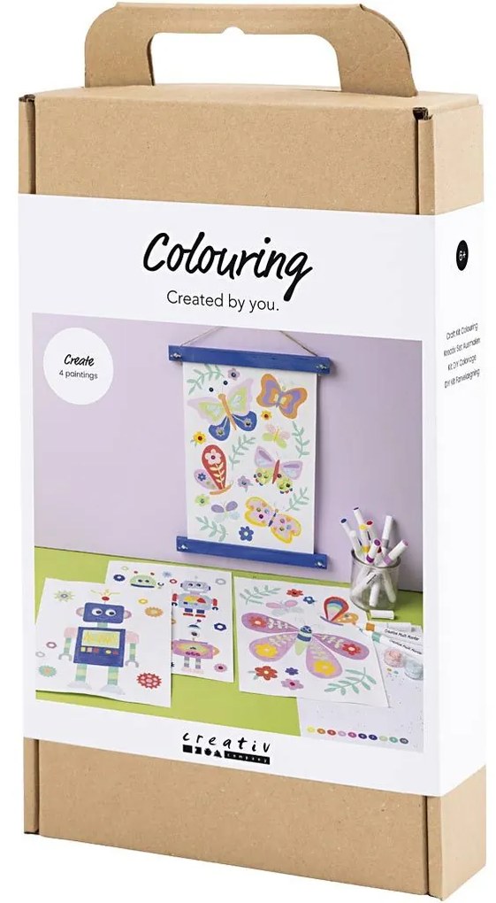 Kreatívna sada Craft Kit Colouring Butterfly & Robot