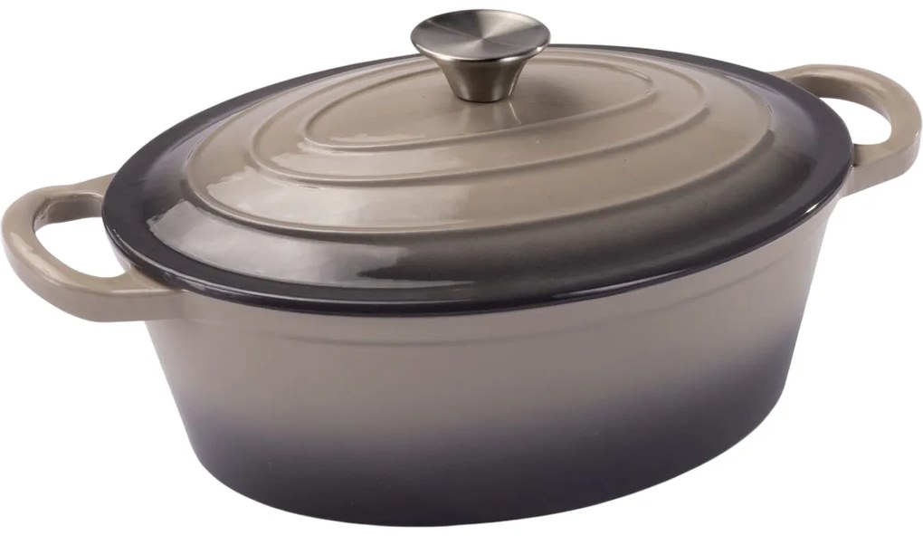 Lamart LT1305 Hrniec liatinový ovál Iron 28 x 22 cm, 3,5 l
