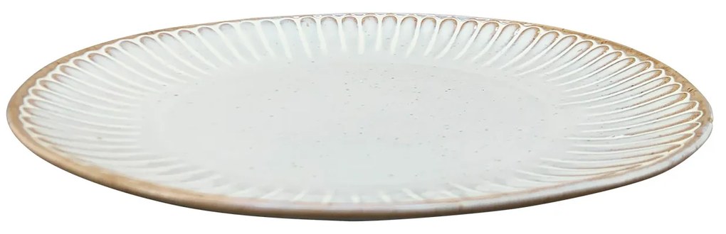 Keramický dezertný tanier Grau, (fi) 21 cm, sivá