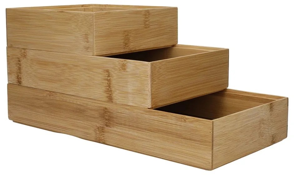 Bambusové organizéry do zásuvky v súprave 3 ks Copco - Kitchen Craft