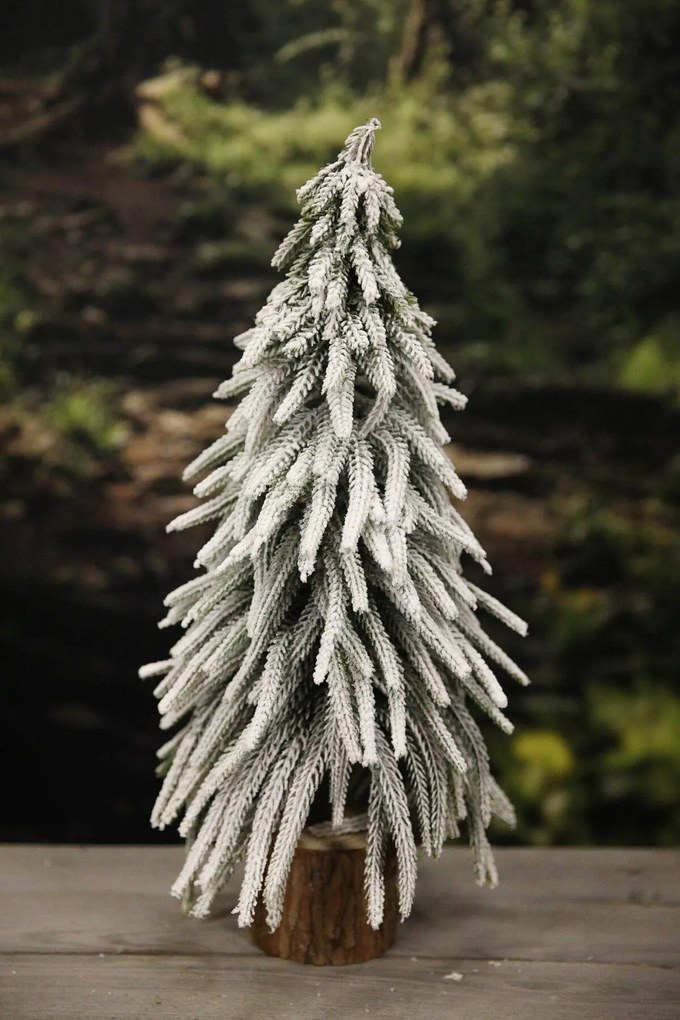Biely zasnežený stromček 45cm