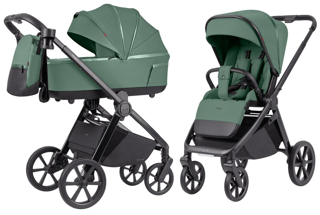 Detský kočík 2v1 CARRELLO Omega Plus CRL-6540/1 2025 Nova Green
