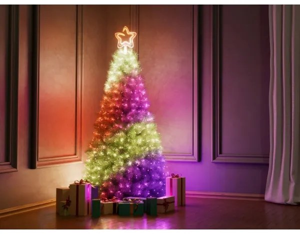 Twinkly TWTT030SPP-GUSB -LED RGB Stmievateľná vianočná hviezda 76xLED USB Wi-Fi