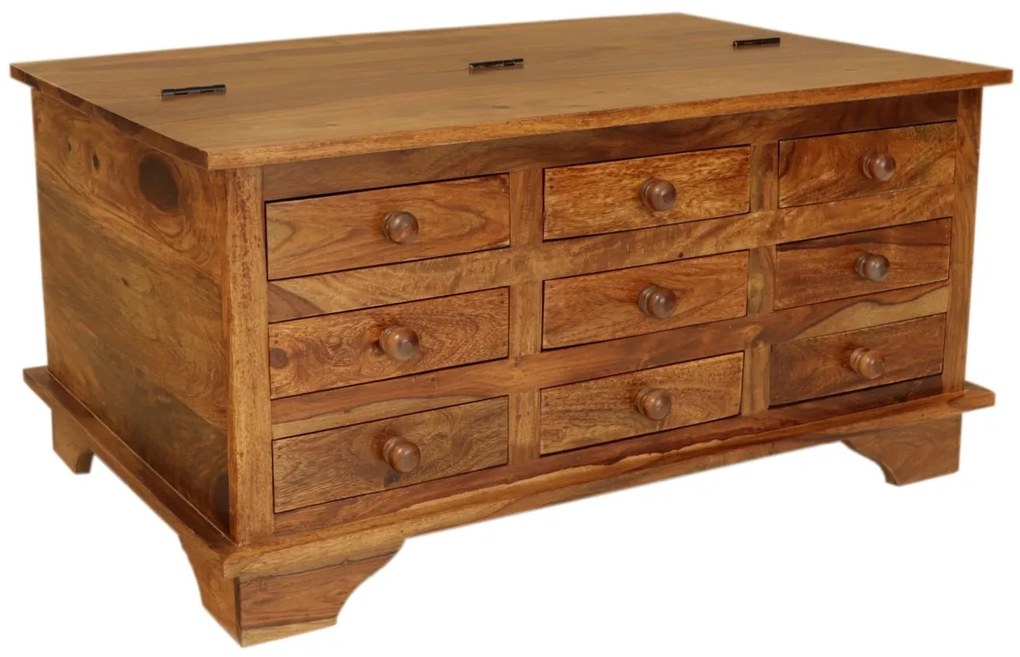 furniture-nabytek.cz - Drevený stôl konferenčný s 9 zásuvkami 90x60x45