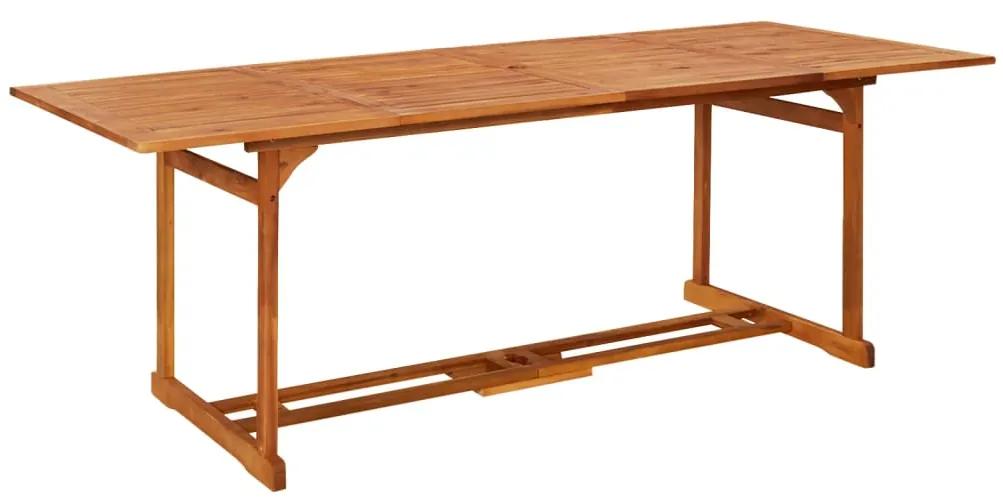 Záhradný jedálenský stôl 220x90x75 cm masívne akáciové drevo