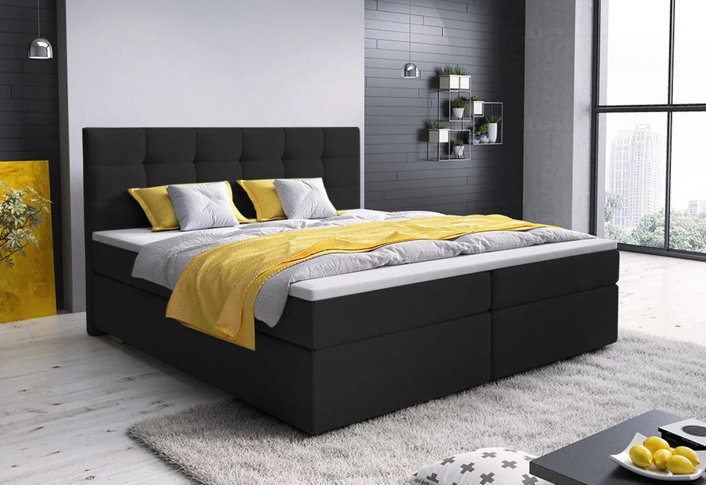 Čalúnená posteľ boxspring GLOSE - sawana 05 / 160x200 / áno