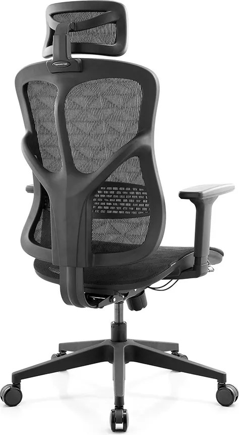 Ergonomická sieťovaná kancelárska stolička MOSH Airflow 521 – čierna