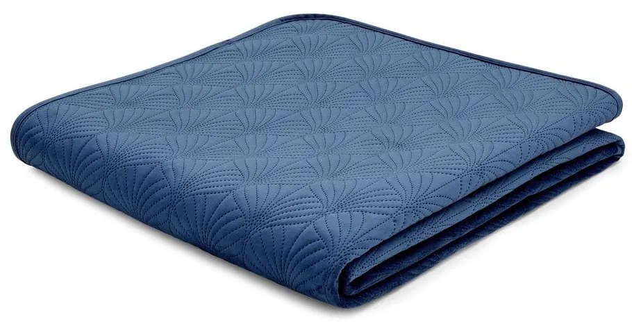 Modrý pléd na dvojlôžko 220x230 cm Art Deco Pearl - Catherine Lansfield
