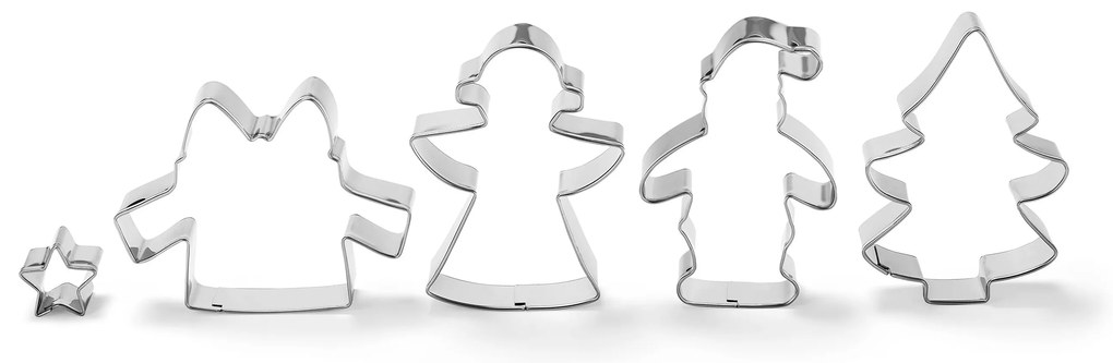 Vykrajovačky na sušienky, 5 ks