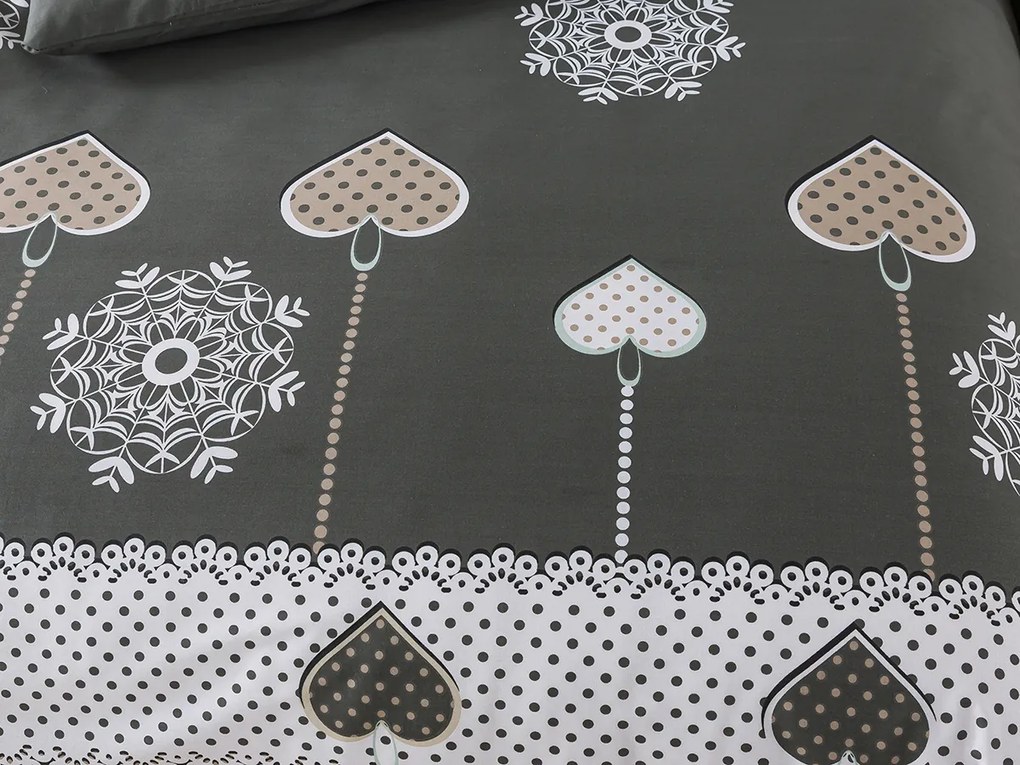 XPOSE® Predĺžené bavlnené Renforcé obliečky SAM - sivé