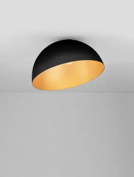 LED čierno-zlaté dizajnové stropné svietidlo Onia 50