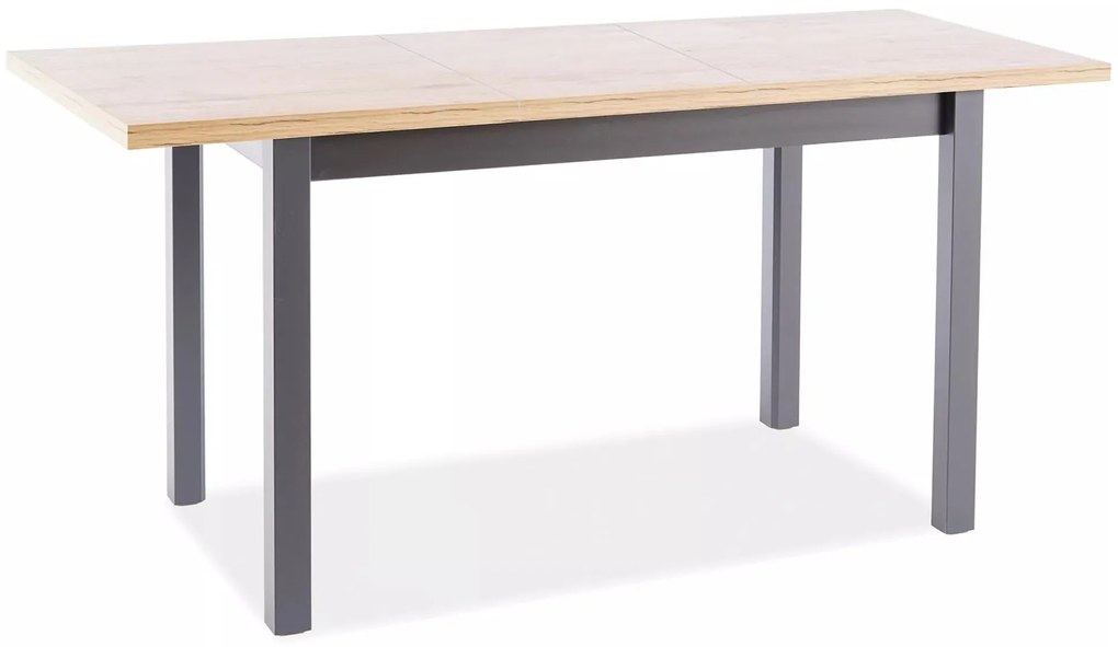Rozkladací jedálenský stôl Adam 100/140 cm dub artisan/čierny