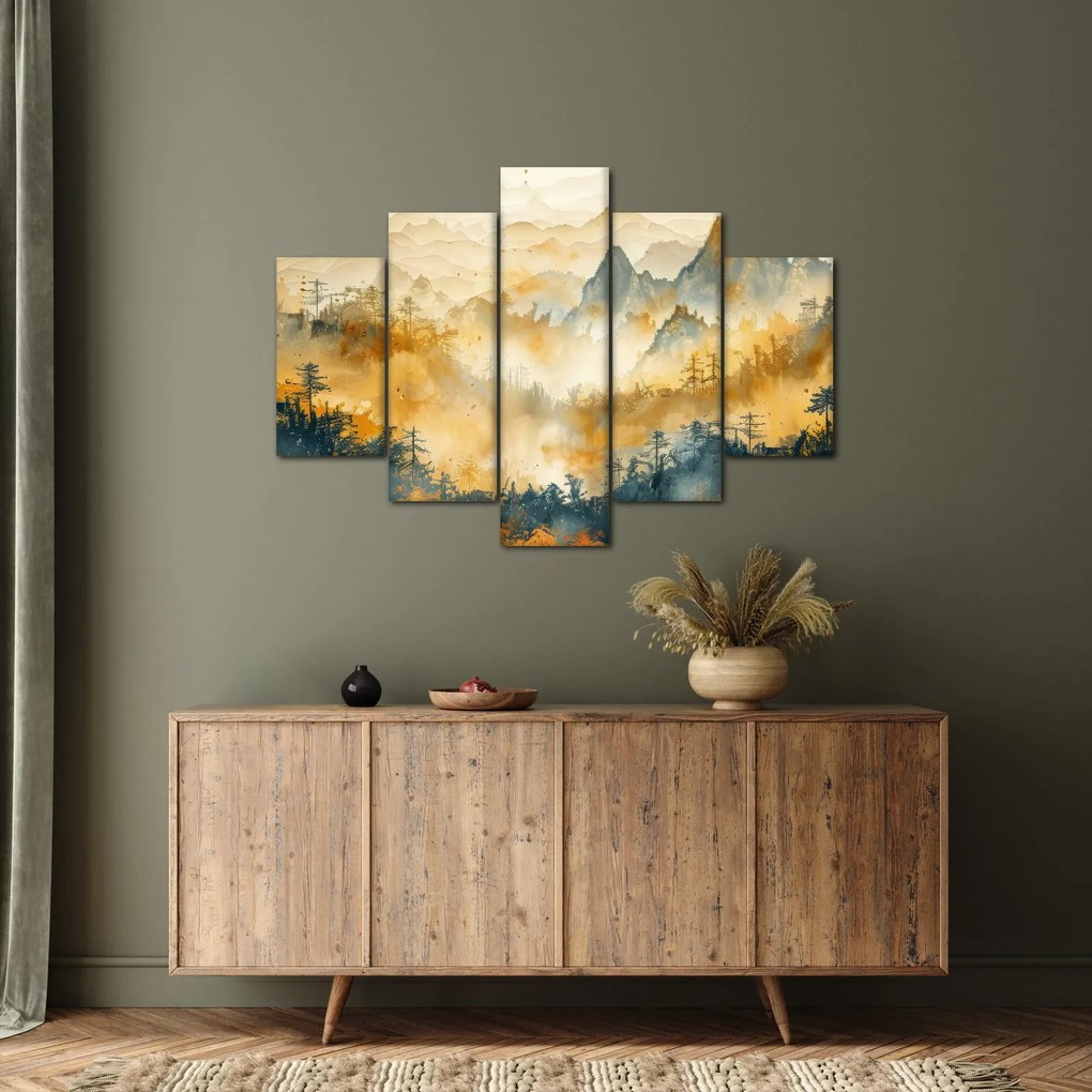 Obraz - Pohorie, akvarel (150x105 cm)