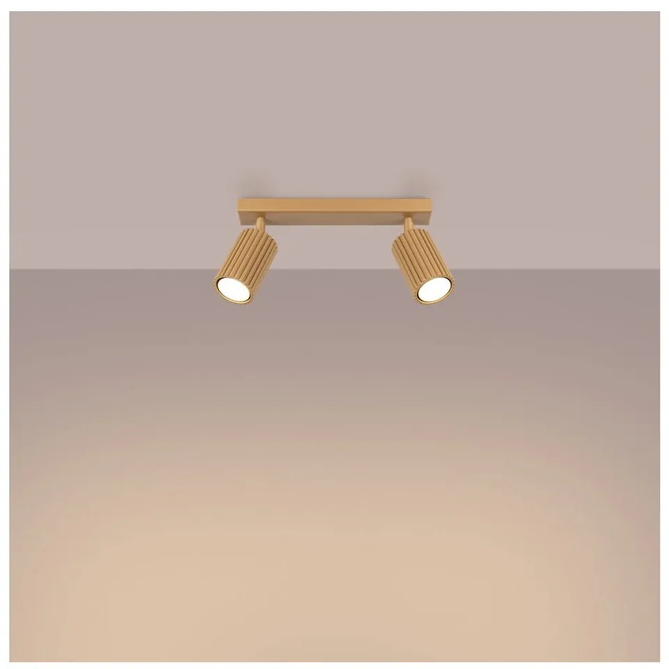 Bodové svietidlo v zlatej farbe 6,5x30 cm Gleam – Sollux