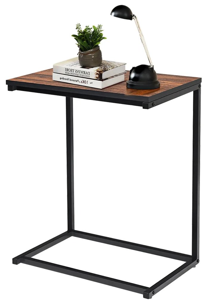 Príručný stolík, čierny | 55 x 35 x 65 cm