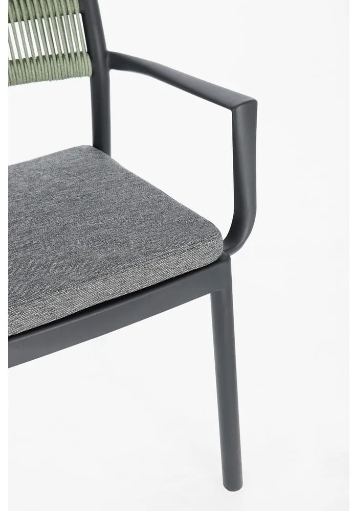 Sivé plastové záhradné stoličky v súprave 4 ks Alvin – Bizzotto