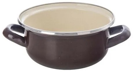 Orion Smaltovaný kastról s lemom Brown, 1 l, 1 l