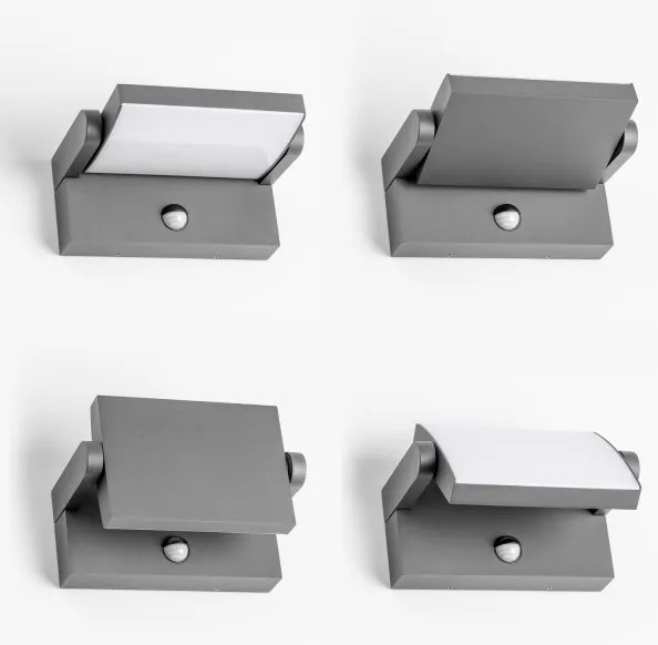 Redo 90587 - LED vonkajšie svietidlo so senzorom FLIP LED/20W/230V 3000K IP54 antracit