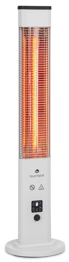 Blumfeldt Heat Guru Plus, vonkajší sálavý ohrievač, 1200 W, 3 nastavenia ohrevu, diaľkové ovládanie