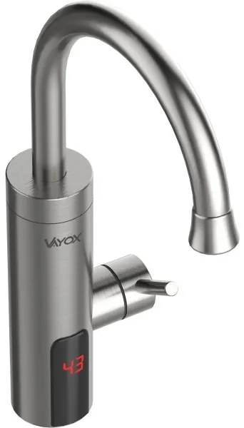 Prietokový ohrievač vody s LED displejom 3000W/230V IPX4 nerezová oceľ