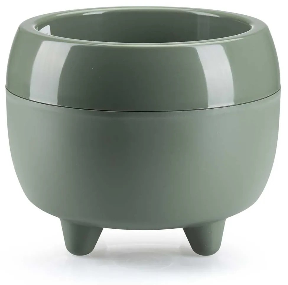 PLASTOVÝ KVETINÁČ BOTANICA 23X18 CM ZELENÁ