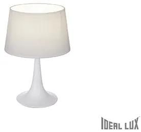 Ideal Lux 110530 Moderná stolná lampa LONDON TL1 SMALL BIANCO biela